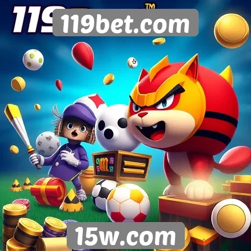 Variedade de jogos disponíveis no 119bet.com